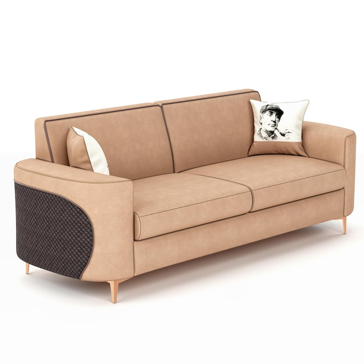 Foto foto sofá aislado fondo blanco sofá 3d render premium