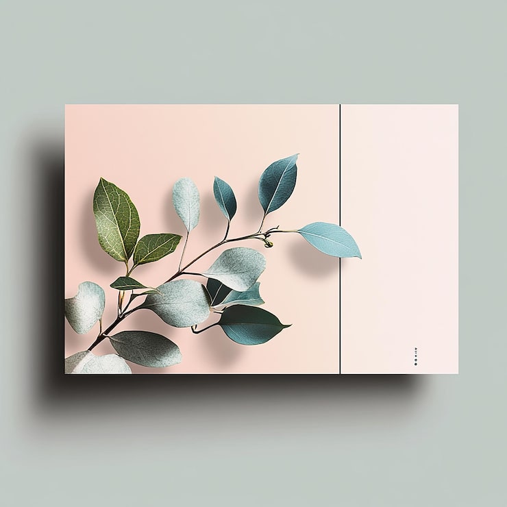 Foto horizontales flyer-layout, das modernität und eleganz verbindet