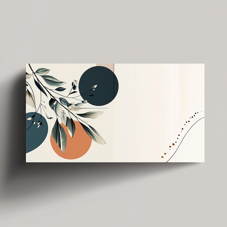 Foto horizontales flyer-layout, das modernität und eleganz verbindet