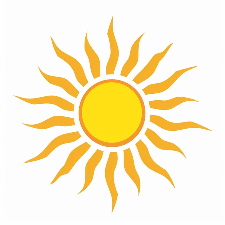 Foto ilustración al estilo de dibujos animados de sun clipart