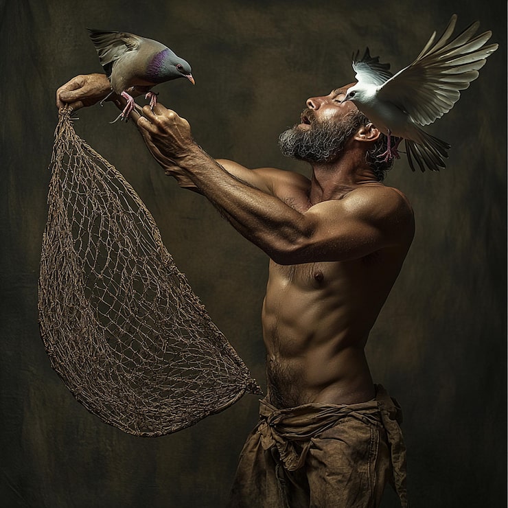 Foto intervención de la naturaleza las hormigas pican y las palomas huyen rápidamente