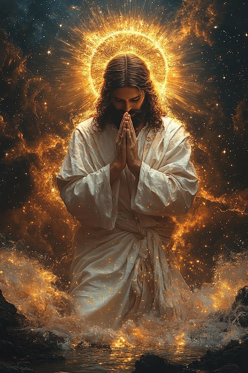 Foto jesús y el trasfondo religioso del león