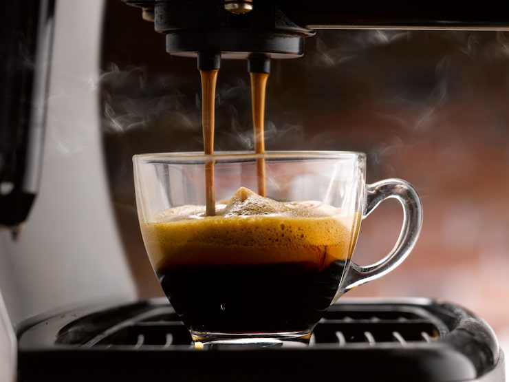 Foto máquina de café para hacer café