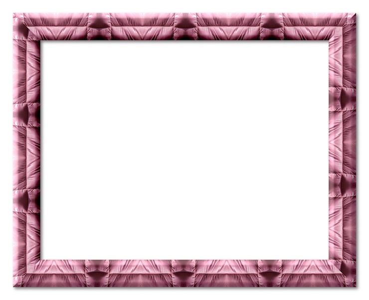 Foto marco acolchado rosa con capitoné y fondo transparente