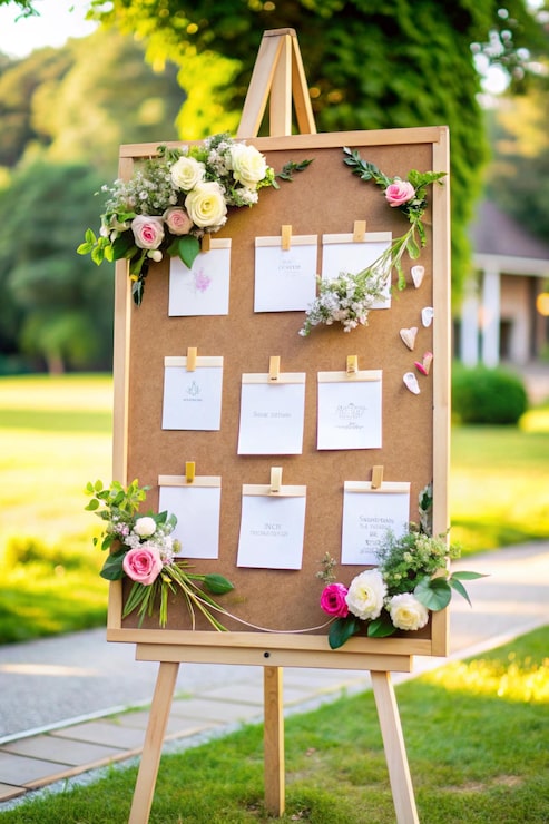 Foto mockup de la junta de bodas