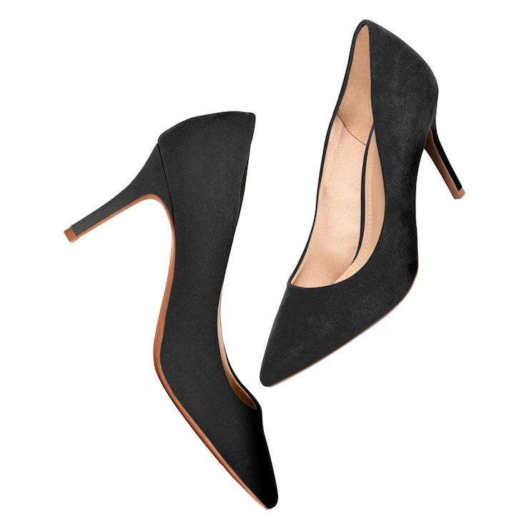 Foto modelo de tacones altos en formato png sobre un fondo transparente