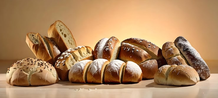 Foto pan delicioso arreglado generado por ai