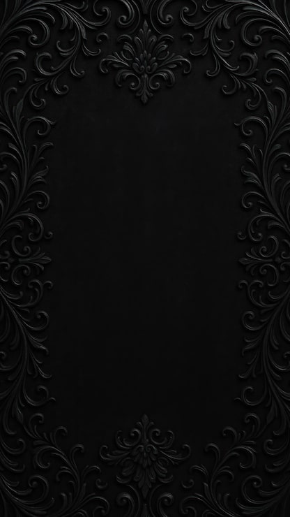 Foto papel de parede para celular preto elegante e ornamentado