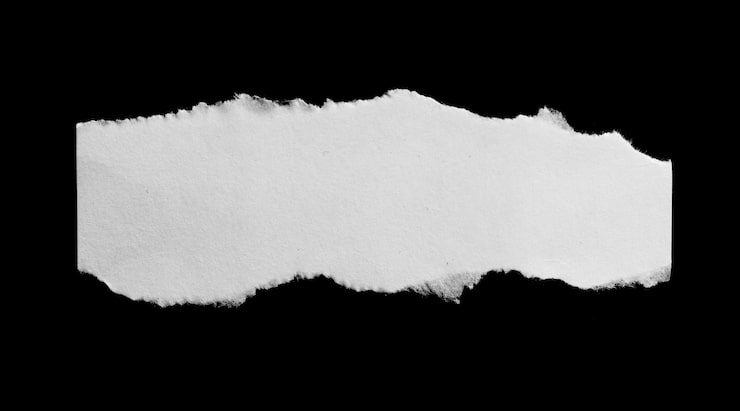 Foto papel rasgado sobre fondo negro y tener espacio de copia para el diseño en su trabajo