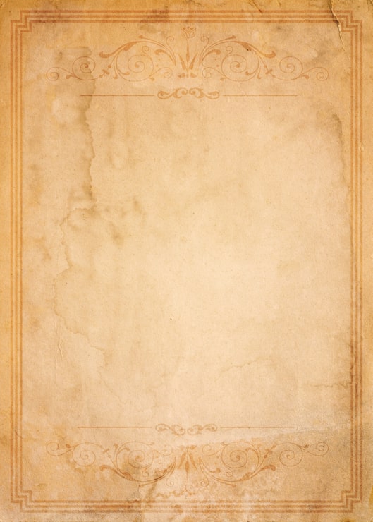 Foto papel viejo con el marco de época con motivos - en blanco para su diseño