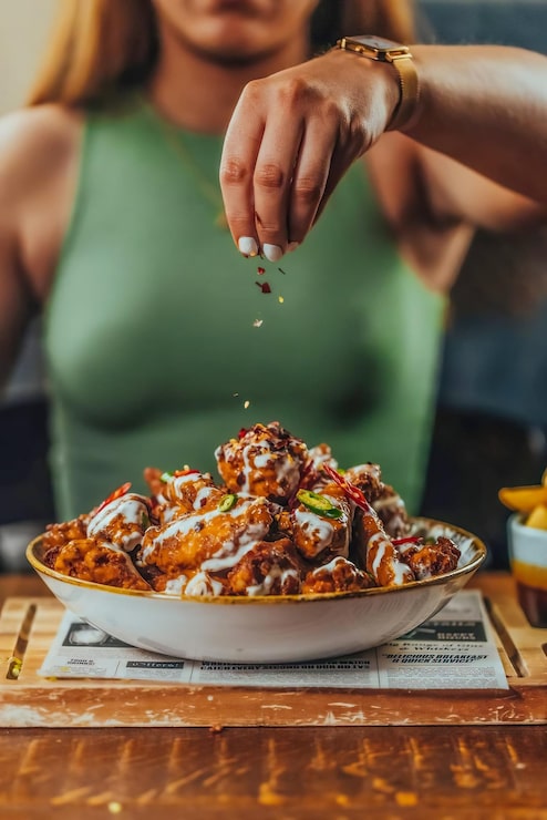 Foto refeição deliciosa prato de restaurante gourmet comida fresca almoço e jantar