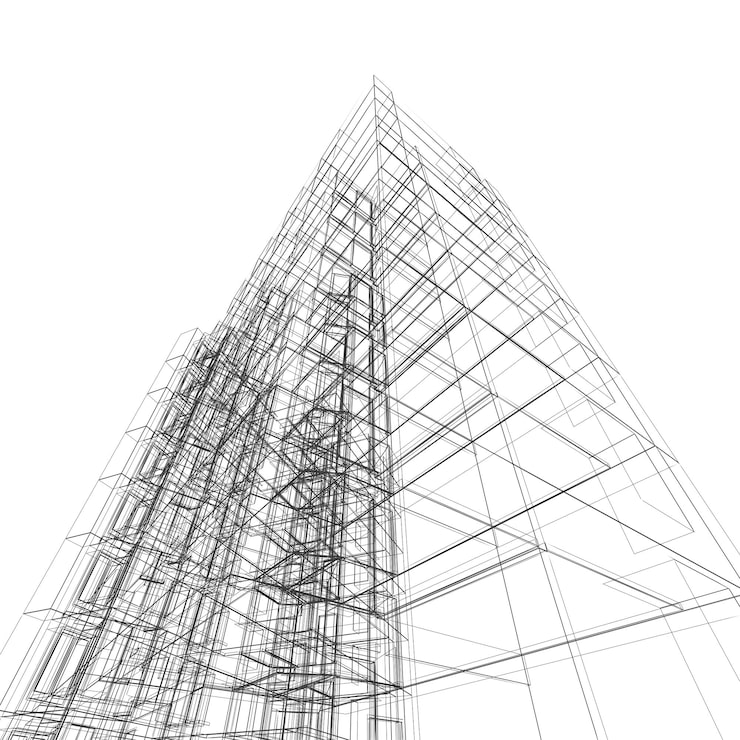 Foto representación 3d de edificio moderno