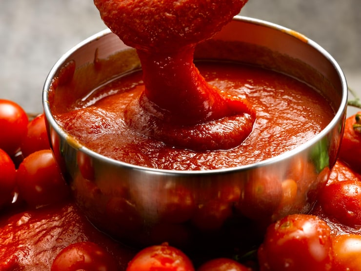 Foto salsa de tomate
