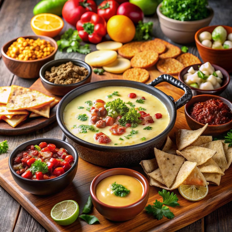 Foto sopa mexicana de milho e trufas