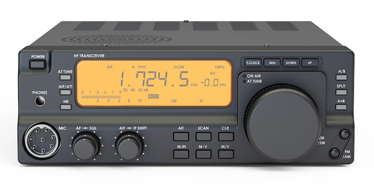 Foto el transceptor de radio aficionado 3d