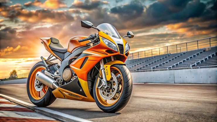 Foto transporte de motocicletas de carreras de moto gp