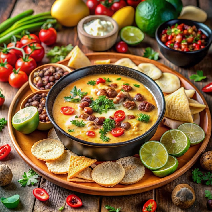 Foto um prato de comida com uma tigela de comida