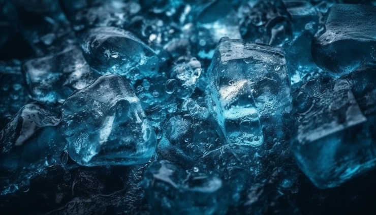無料Photo 凍った氷の結晶は、ai によって生成された自然の美しさを反映しています