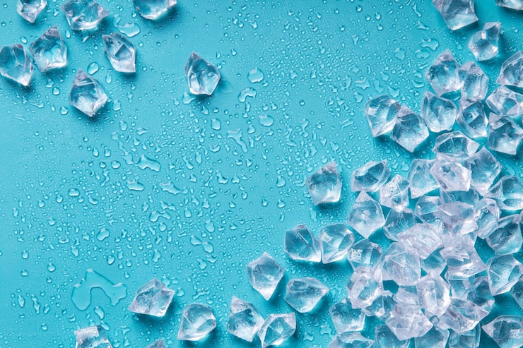 無料Photo トップビュー 氷の立方体 静物