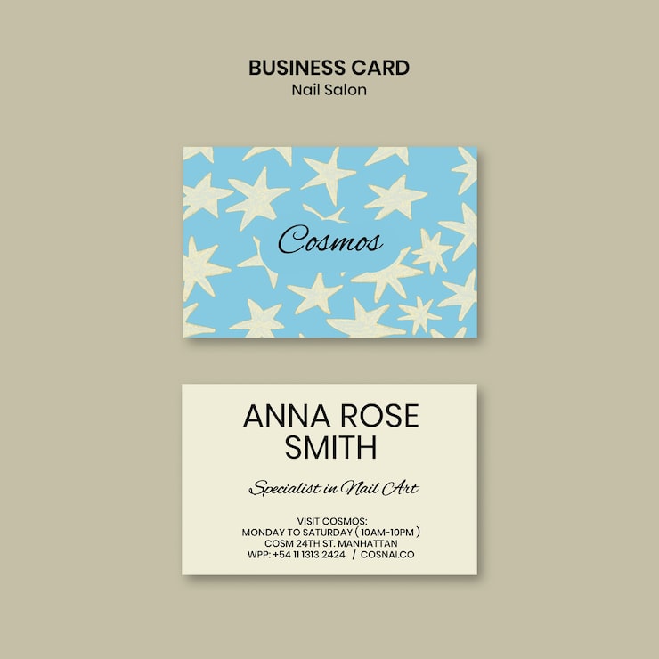 Nail salon template design