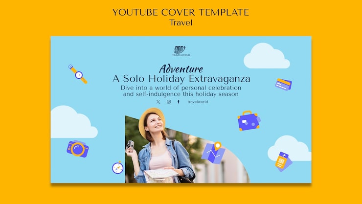 免费PSD 旅游探险 youtube 封面