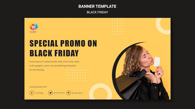 Kostenlose PSD black-friday-banner-vorlage
