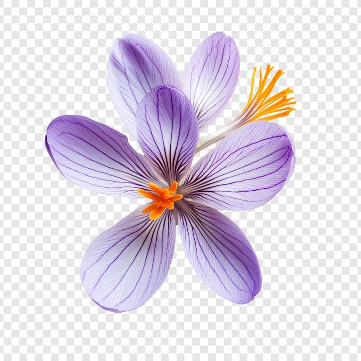 Kostenlose PSD eine atemberaubende nahaufnahme einer lila krokusblume