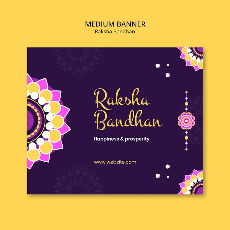 Kostenlose PSD entwurf der raksha bandhan-vorlage