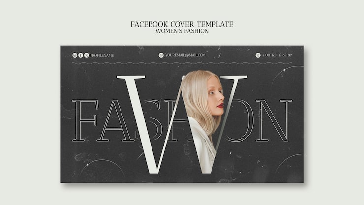 Kostenlose PSD frauenmode-facebook-cover-vorlage