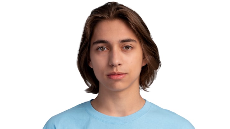 Kostenlose PSD porträt eines mannes, der als teenager isoliert ist