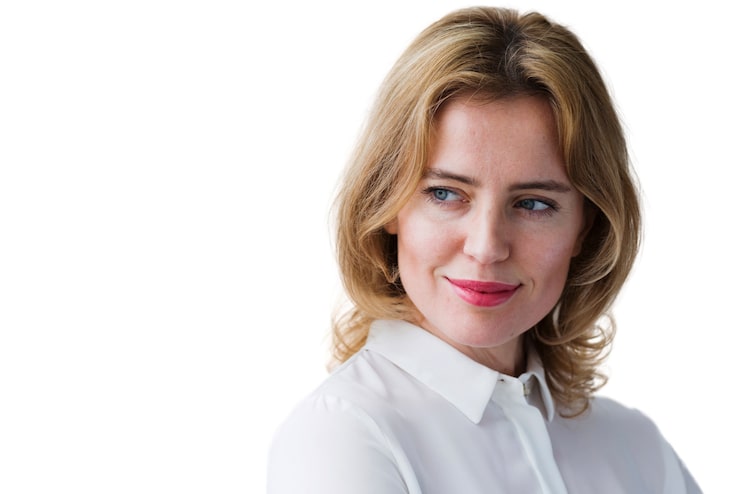 Kostenlose PSD portrait der modernen frau
