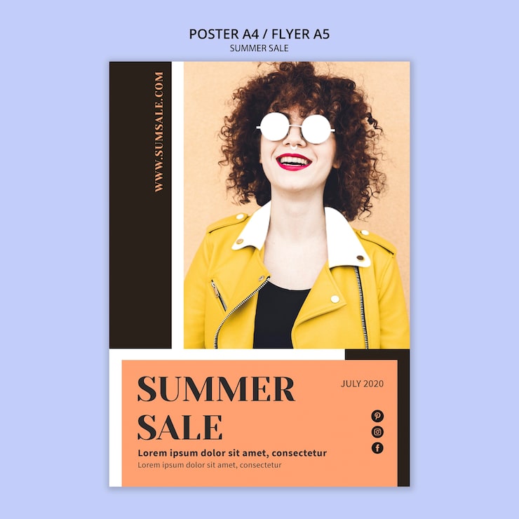 Kostenlose PSD sommer verkauf poster vorlage