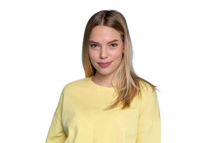 Kostenlose PSD studioportrait der jungen jugendlichen