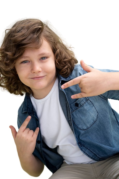 Kostenlose PSD studioportrait des entzückenden jungen