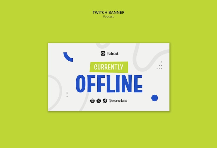 Kostenlose PSD vorlage für eine live-sitzung des podcasts