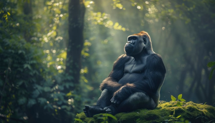 Gratis Foto nærbilde av vakker gorilla i naturen