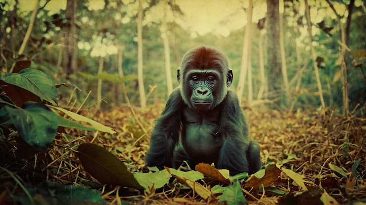 Gratis Foto nærbilde av vakker gorilla i naturen