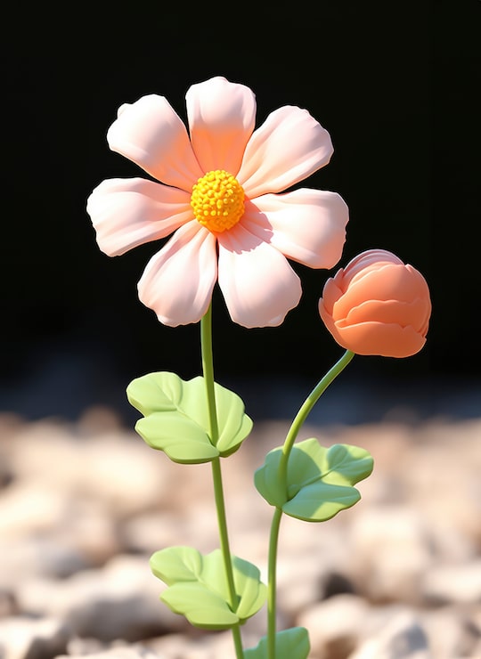 Gratis Bild 3d-rendera av blomma