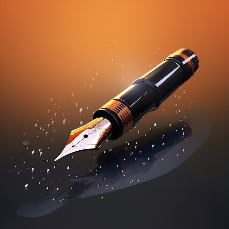 Gratis Bild 3d-rendera av penna, ai-genererad