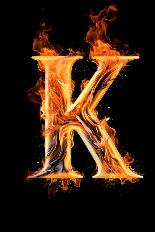 Gratis Bild 3d-representation av bokstaven k