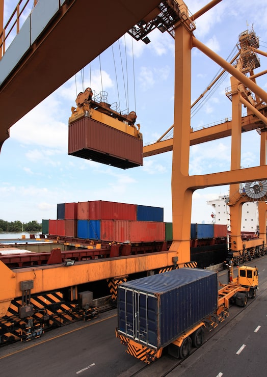 Gratis Foto erhvervslogistik koncept, container cargo