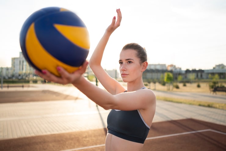 Gratis Bild flicka som spelar volleyboll