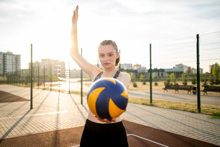 Gratis Bild flicka som spelar volleyboll