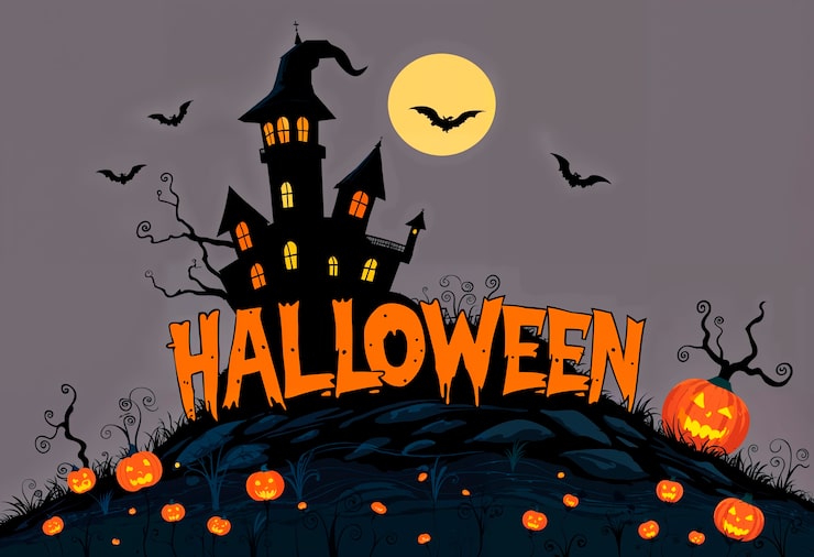 Gratis Bild halloween-bakgrundsillustration