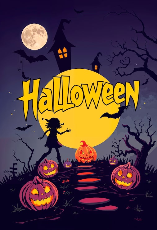 Gratis Bild halloween-bakgrundsillustration