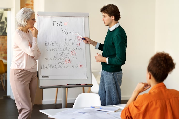 Gratis Bild halvbild av en man som korrigerar grammatikfel