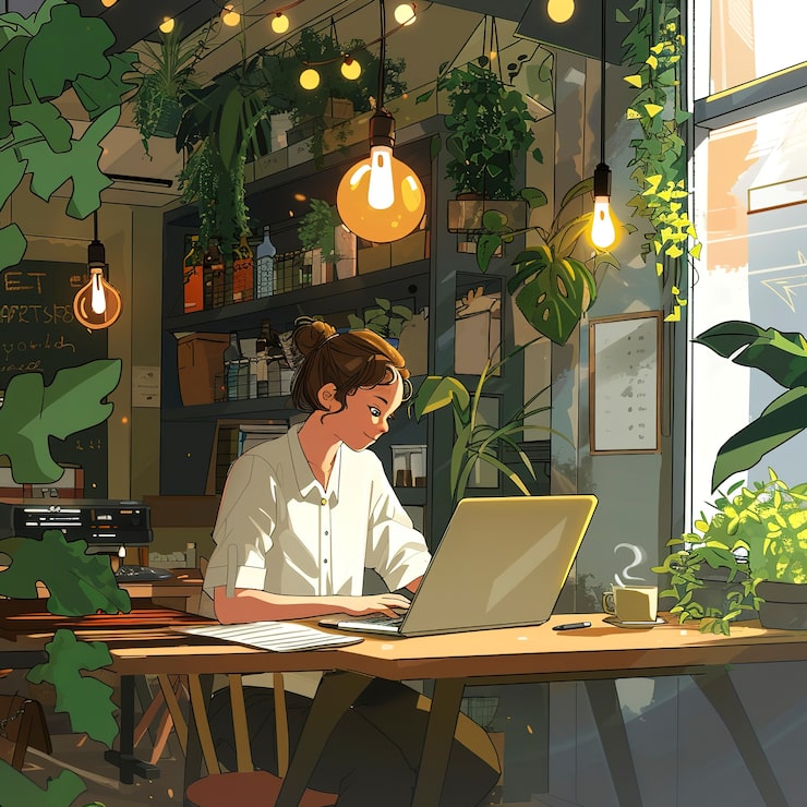 Gratis Foto illustration i digital kunststil af grafisk designer