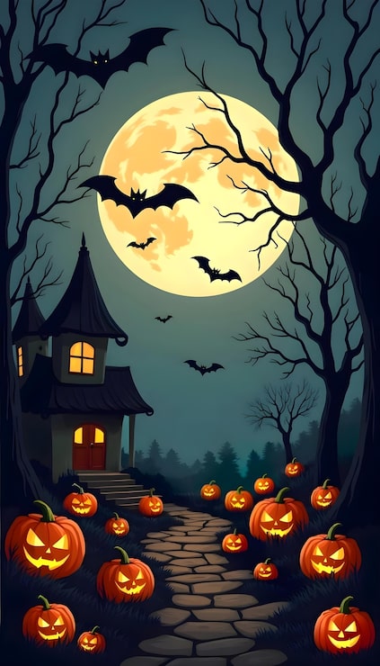 Gratis Bild läskig halloweenbakgrund