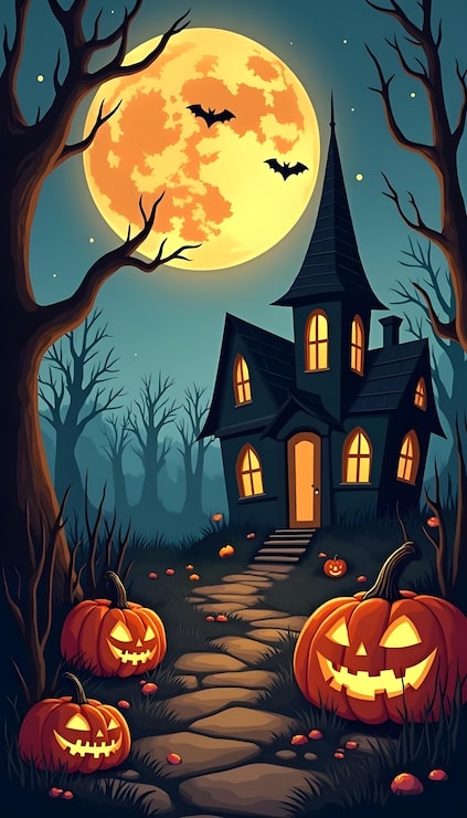Gratis Bild läskig halloweenbakgrund