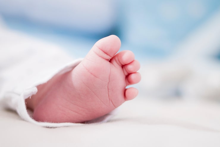 Gratis Foto lavt fokusbillede af tåen på en nyfødt baby